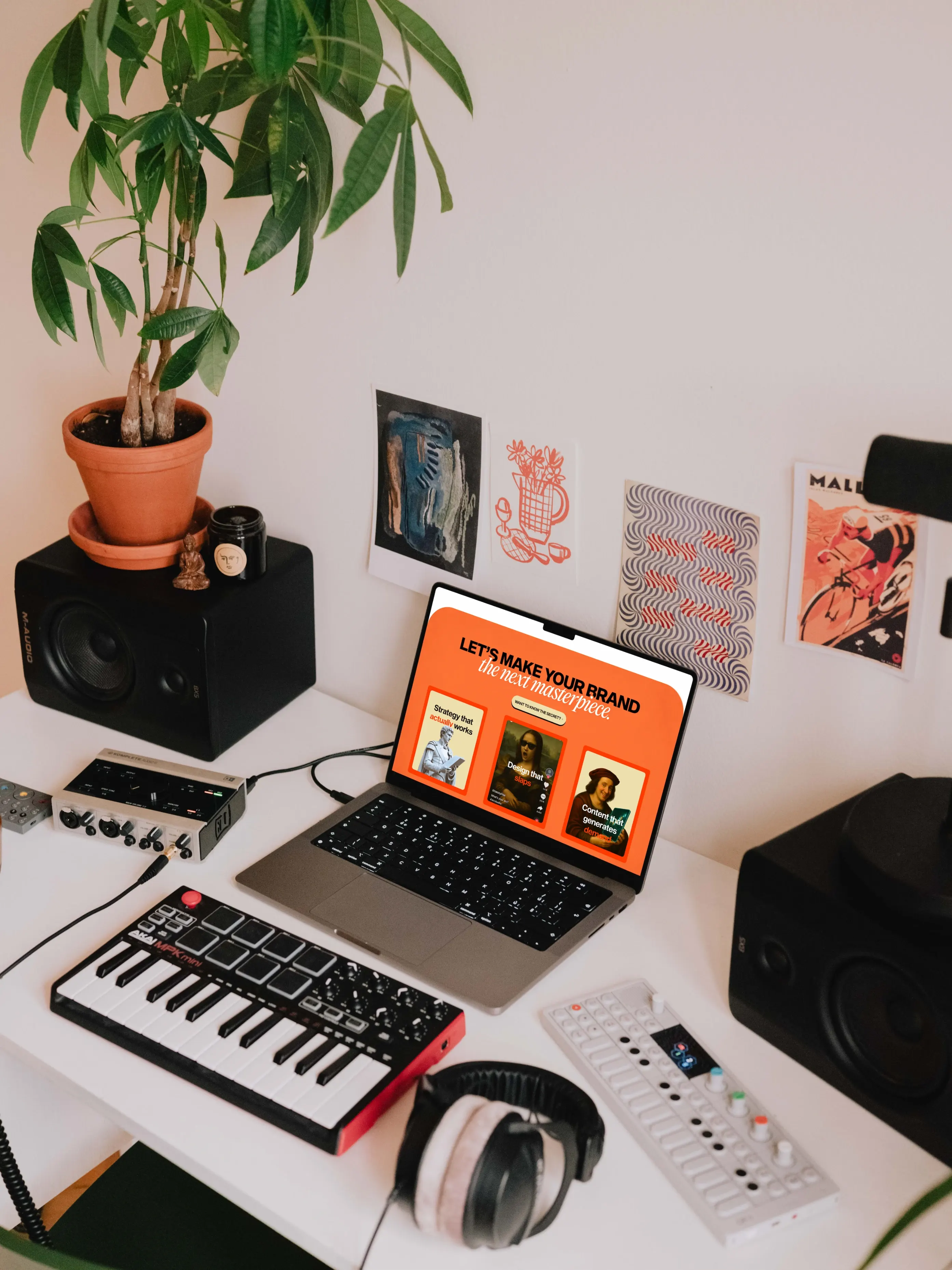 Arc Studio site, design details mockup
