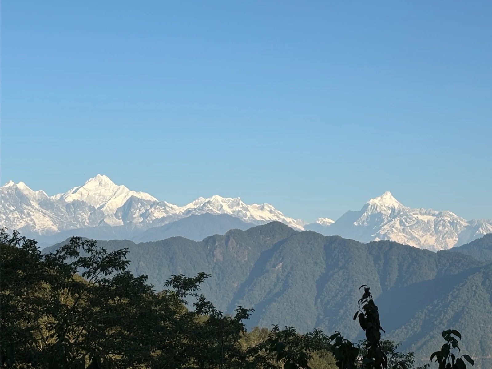 Snow-capped Himalayan mountain range