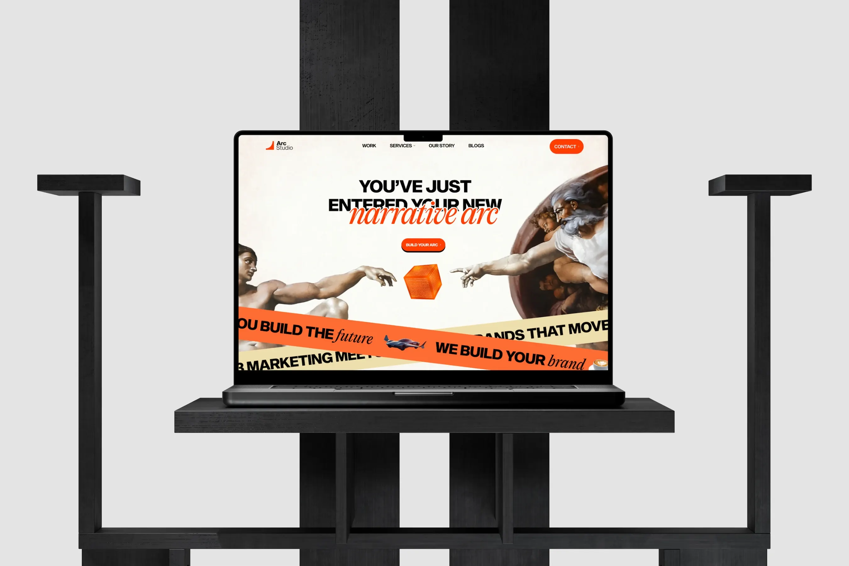 Arc Studio site, approach mockup
