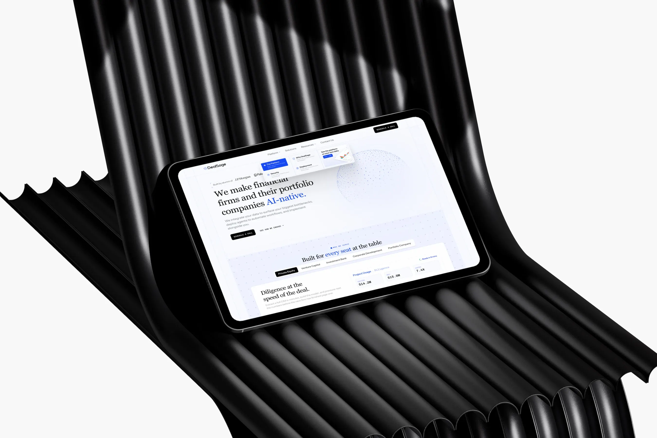 DealSage site, design details mockup