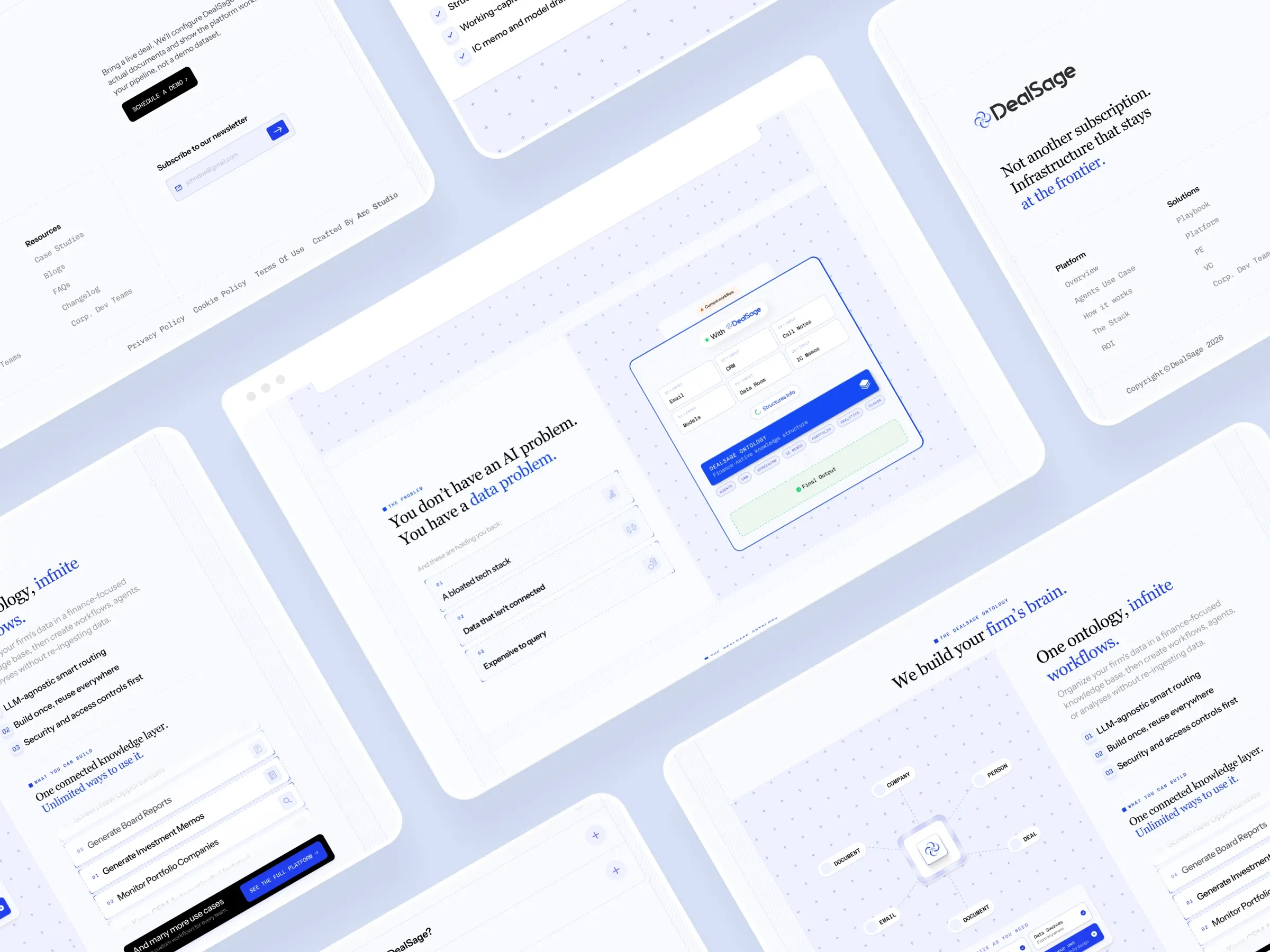 DealSage site, showcase mockup