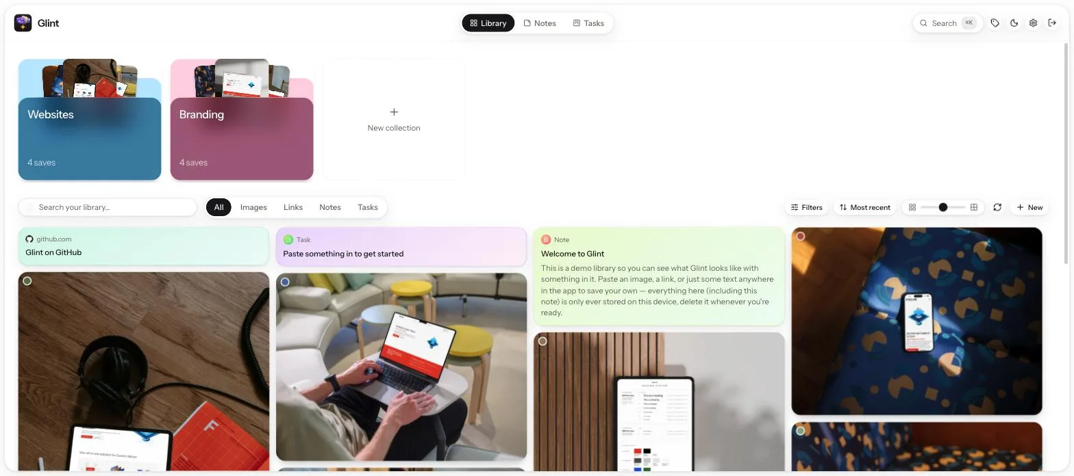 Glint screenshot