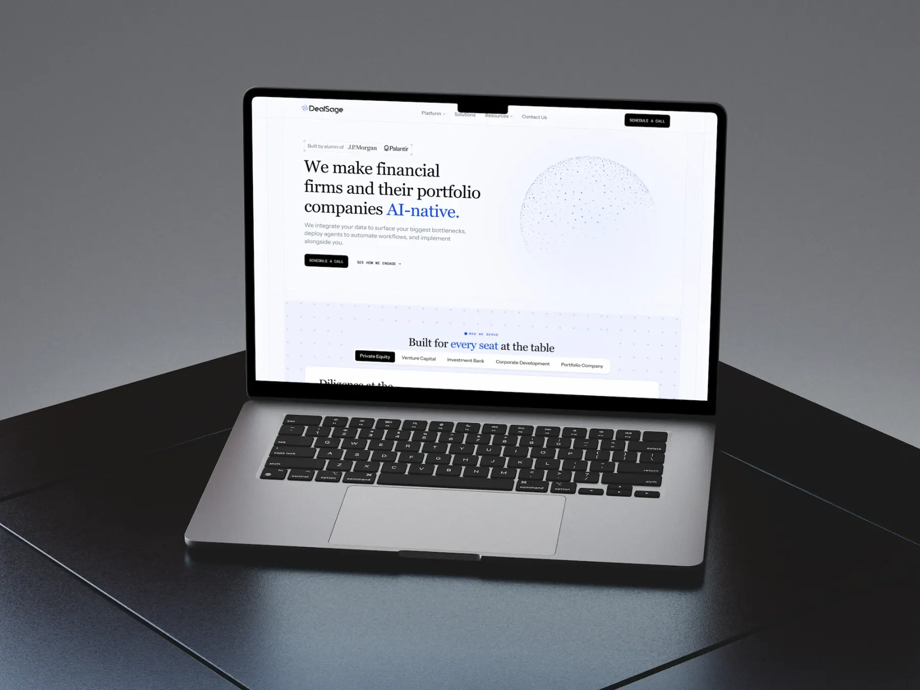 DealSage site, approach mockup